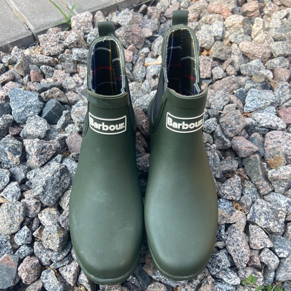 Barbour Wilton Wellington Rain Boots Sz UK6 (US 8)